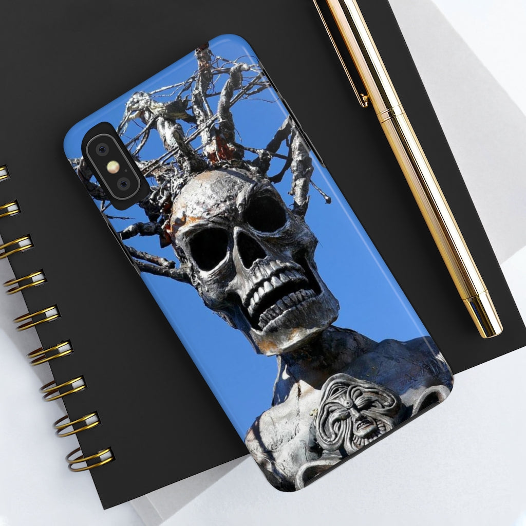 "Skull Warrior Stare" - iPhone Tough Case - (iPhone 13 Pro Max - iPhone 6) - Fry1Productions