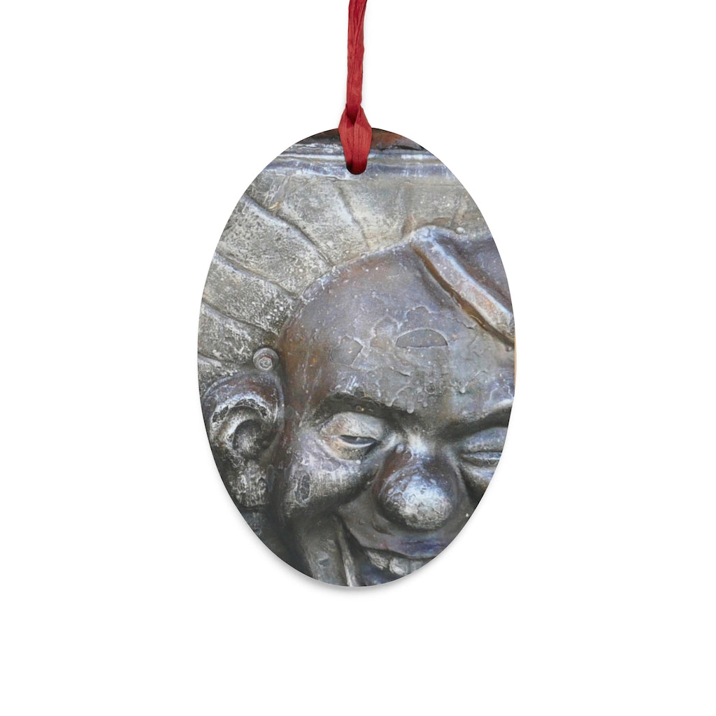 Cosmic Laughter - Wooden Christmas Ornaments - Fry1Productions
