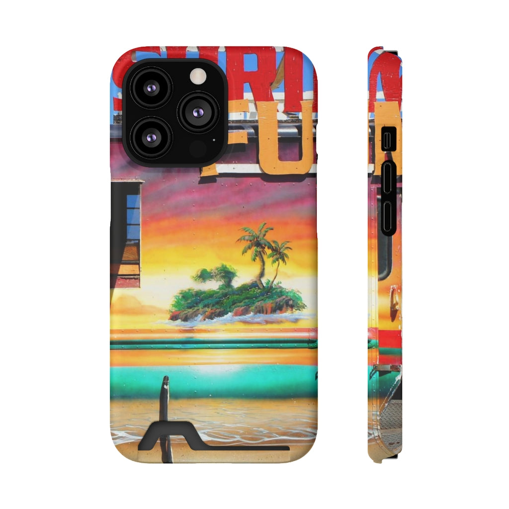 "Island Love" - Galaxy S22 S21 & iPhone 13 Case With Card Holder - Fry1Productions