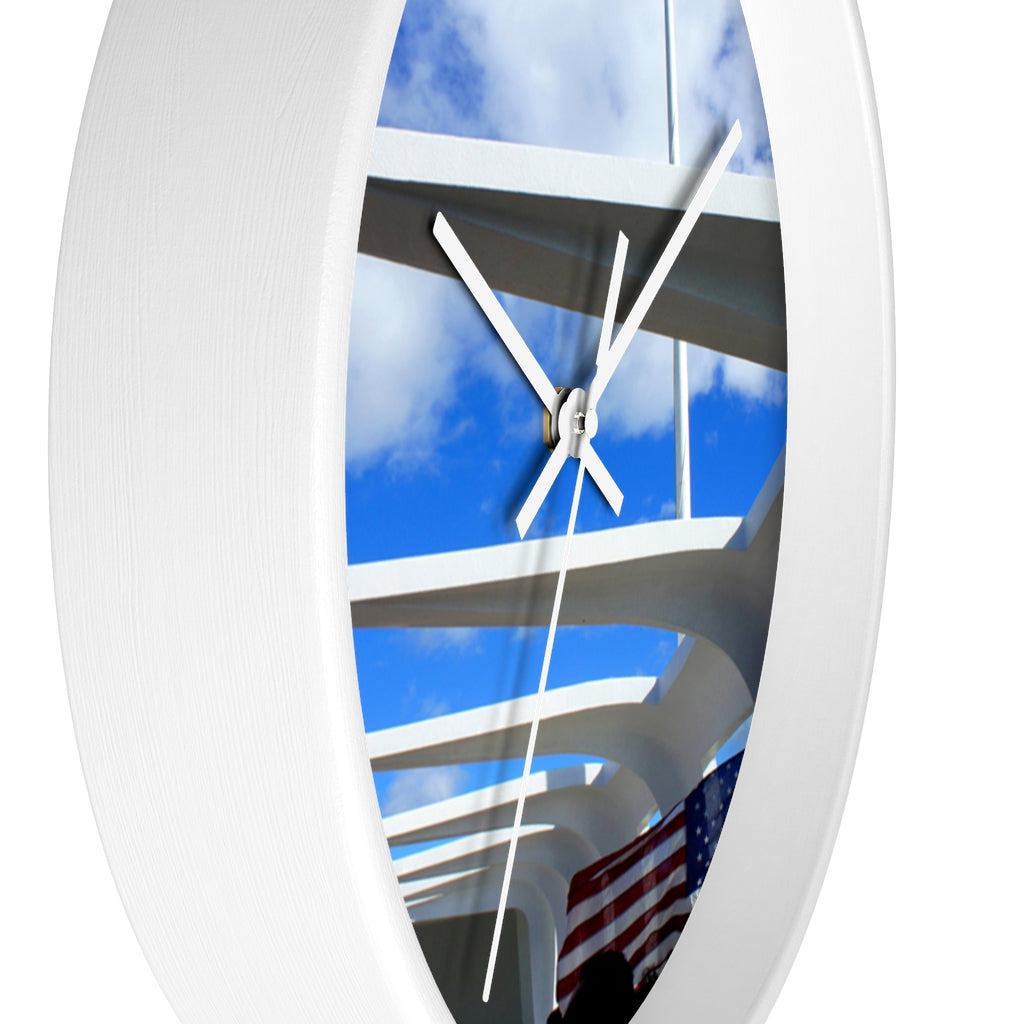 "In Solemn Remembrance Forever" - 10" Wooden Frame Wall Clock - Fry1Productions