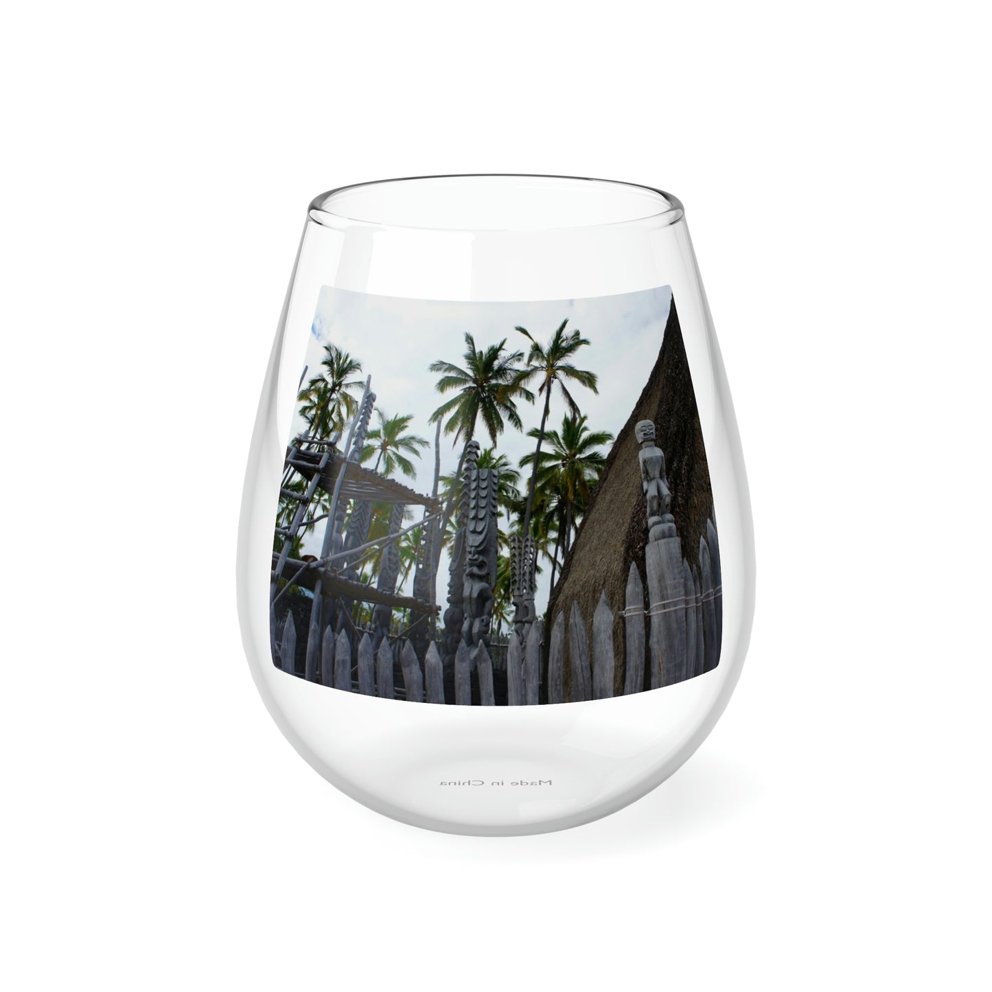 Precious Sanctuary - Stemless Wine Glass, 11.75 oz - Fry1Productions
