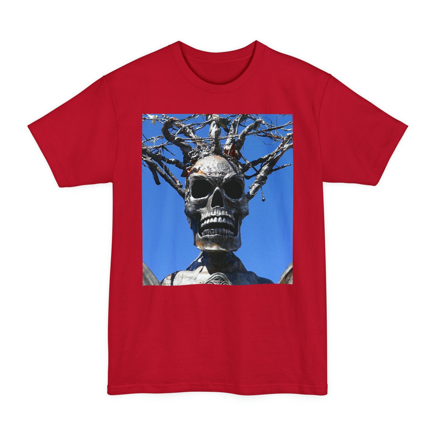 Skull Warrior Stare - Unisex Tall Beefy T-Shirt - Fry1Productions