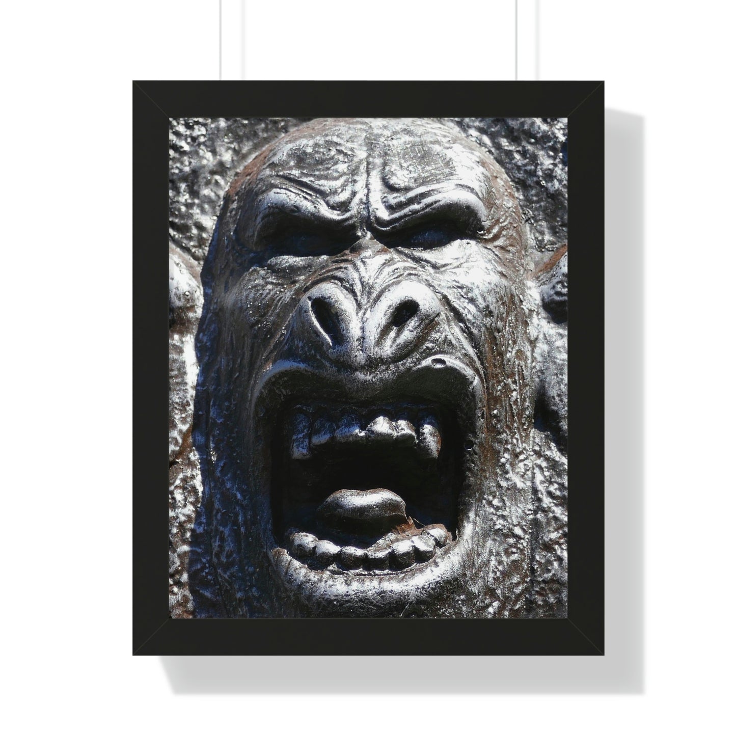 Frenzy Scream - Framed Vertical Poster - Fry1Productions