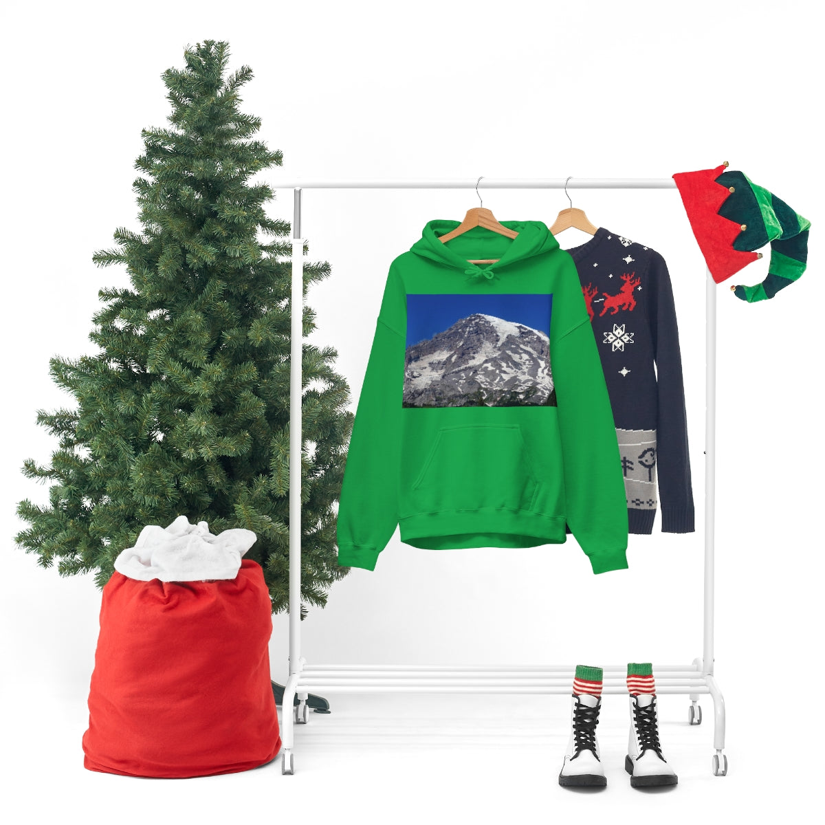 Majestic Mt. Rainier - Unisex Heavy Blend Hooded Sweatshirt - Fry1Productions