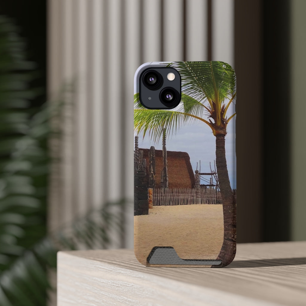 “Florescence Hale O Keawe” - Galaxy S22 S21 & iPhone 13 Case With Card Holder - Fry1Productions