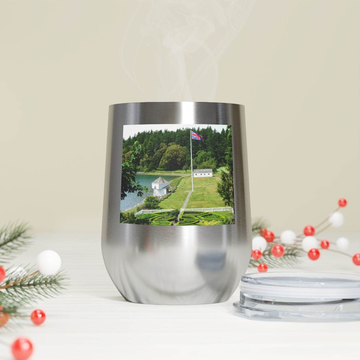 Magnificent Grandiose Views - 12 oz Insulated Wine Tumbler - Fry1Productions