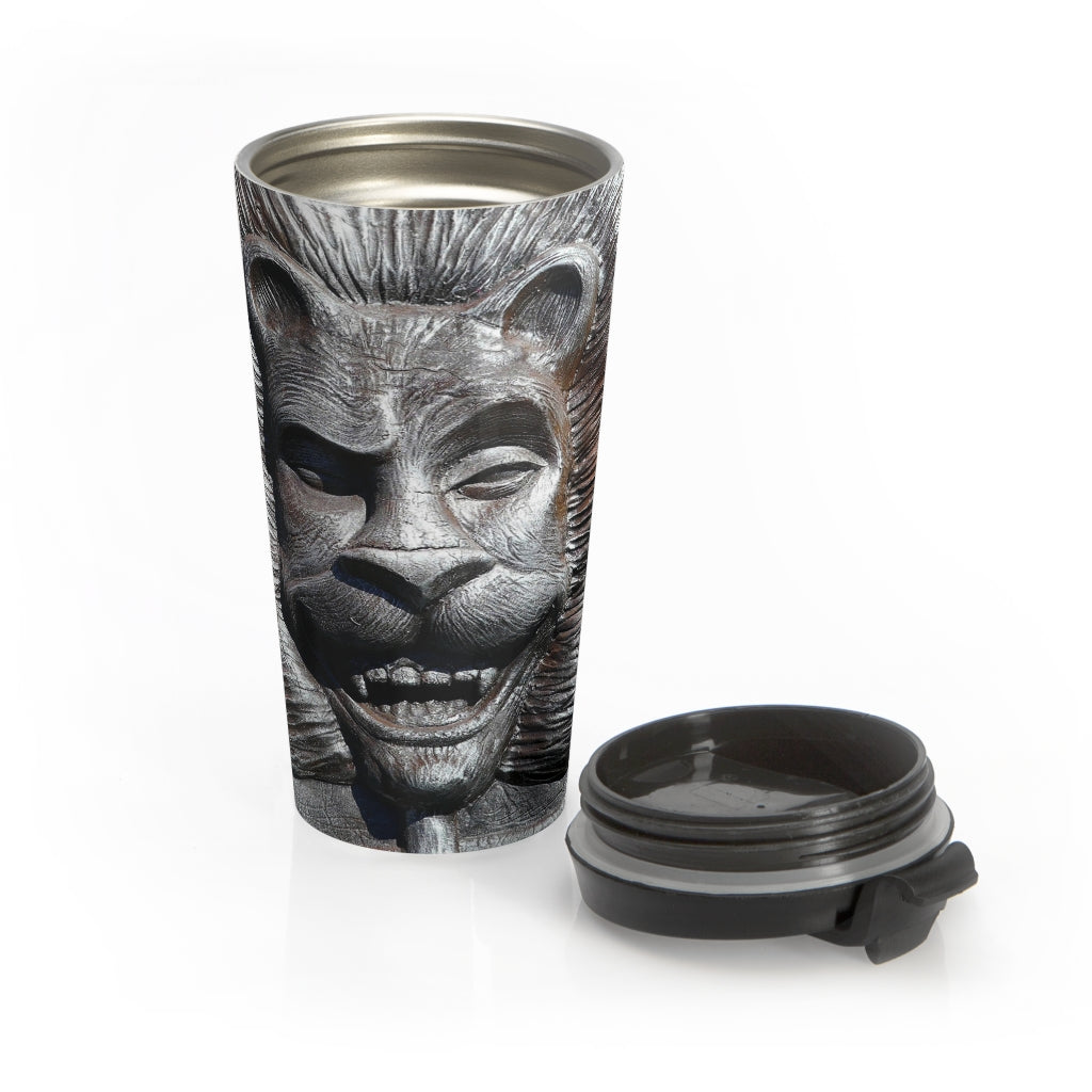 "Lion's Friends Forever" - Stainless Steel Travel Mug 15 oz - Fry1Productions