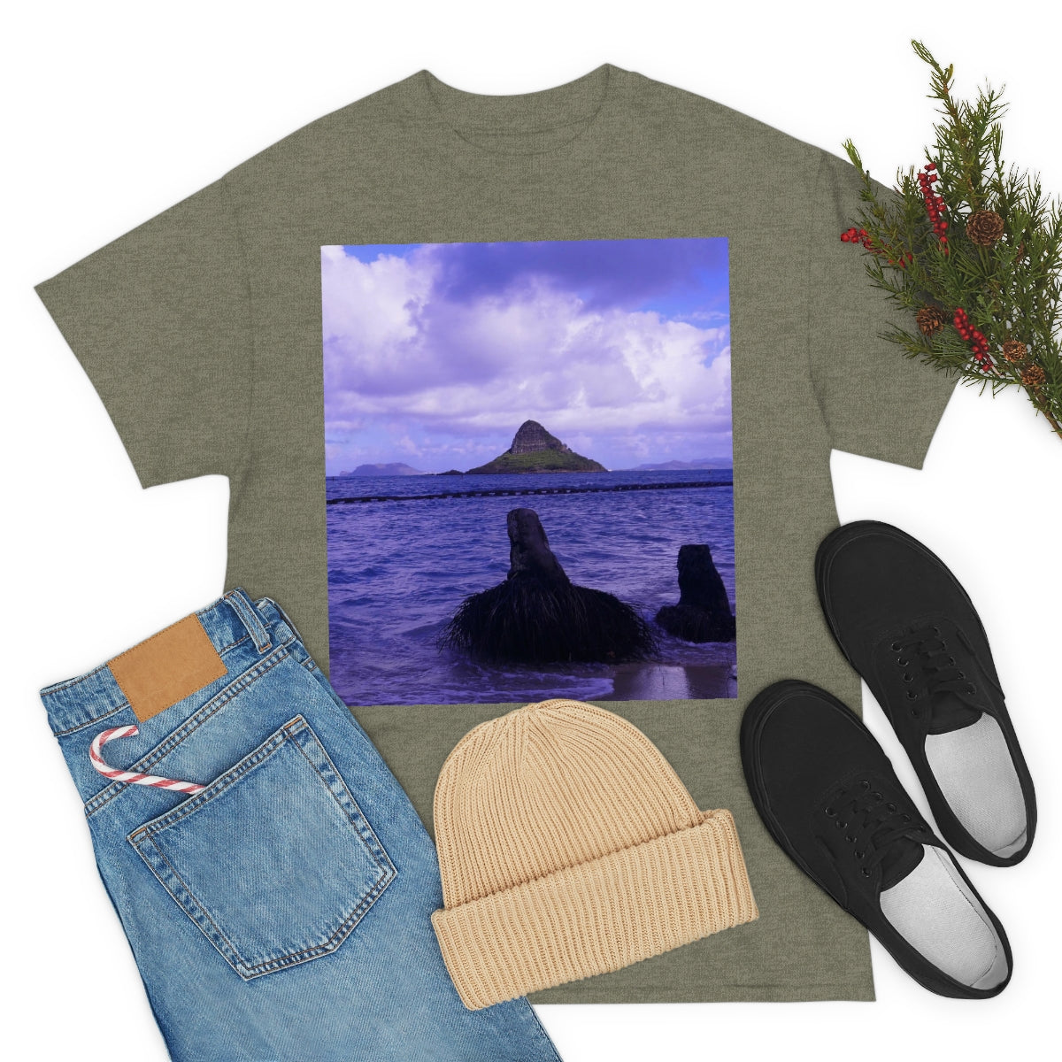 Wade To Chinaman's Hat - Unisex Heavy Cotton Tee - Fry1Productions