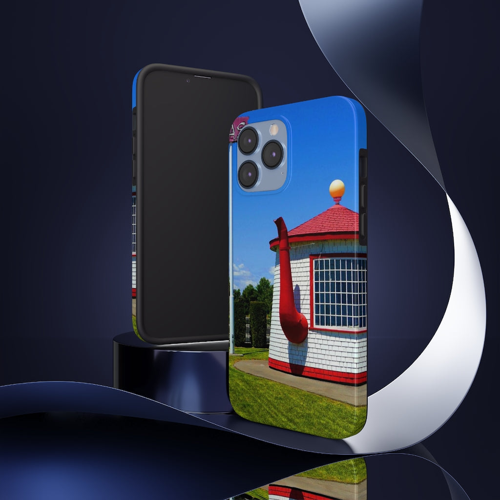 "Historic Teapot Dome Service Station" - iPhone Tough Case - Fry1Productions