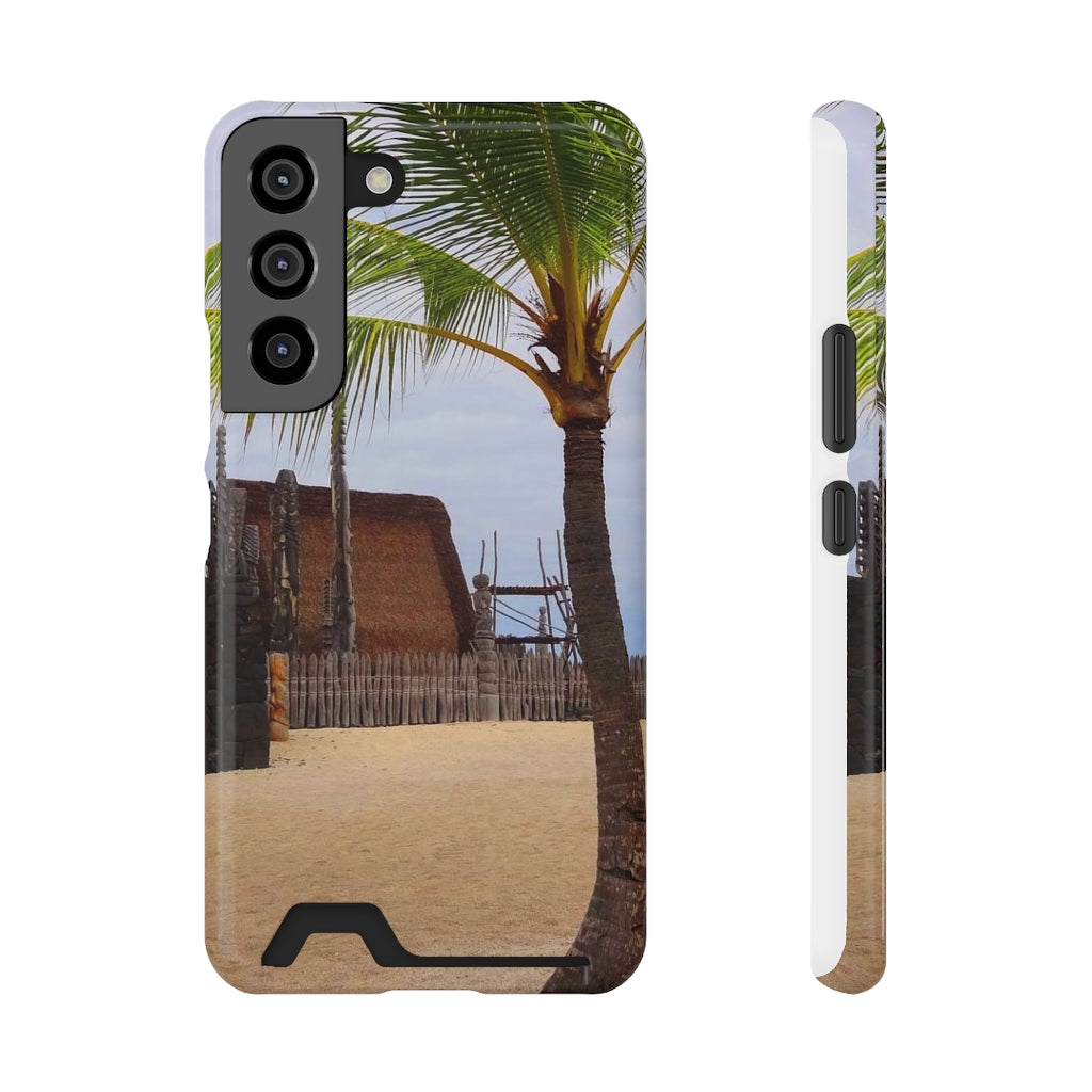 “Florescence Hale O Keawe” - Galaxy S22 S21 & iPhone 13 Case With Card Holder - Fry1Productions