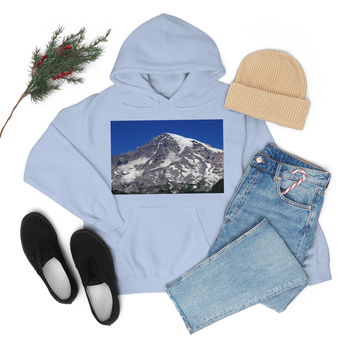 Majestic Mt. Rainier - Unisex Heavy Blend Hooded Sweatshirt - Fry1Productions