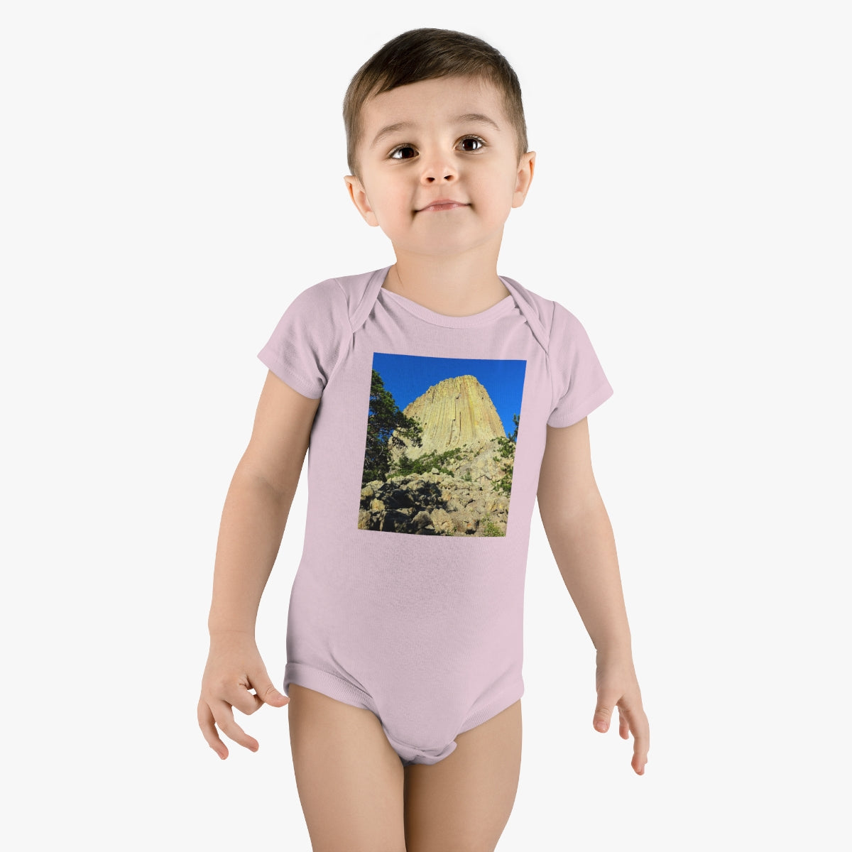 Reaching Heaven - Baby Short Sleeve Onesie - Fry1Productions