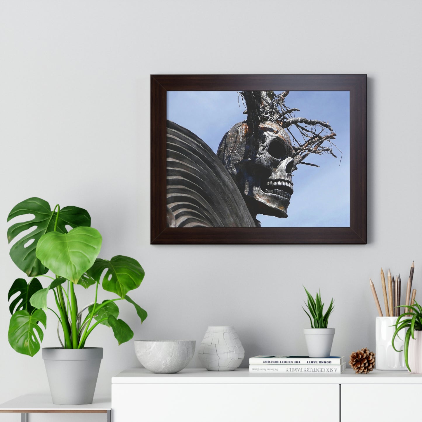Skull Warrior - Framed Horizontal Poster - Fry1Productions