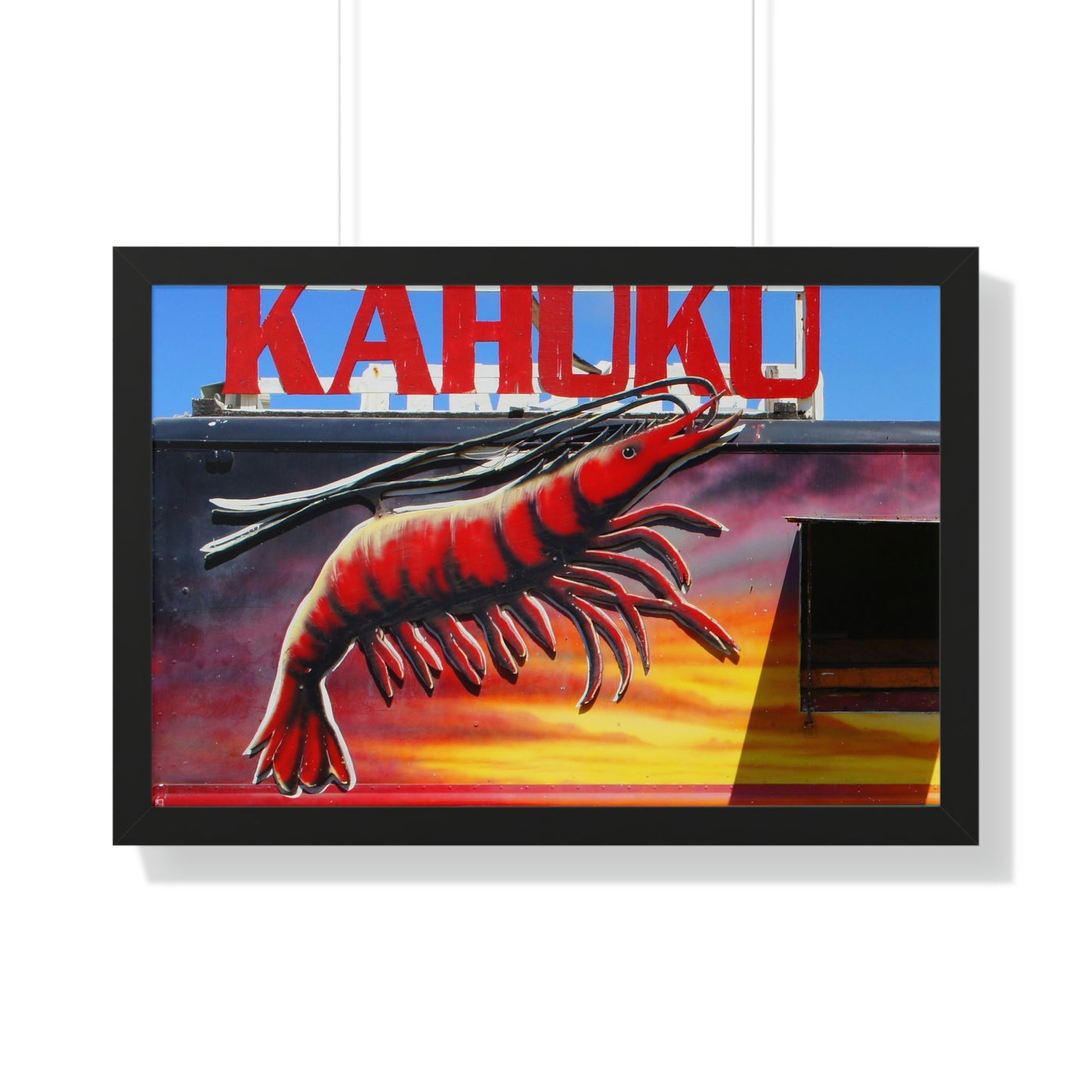 Kahuku Kai - Framed Horizontal Poster - Fry1Productions