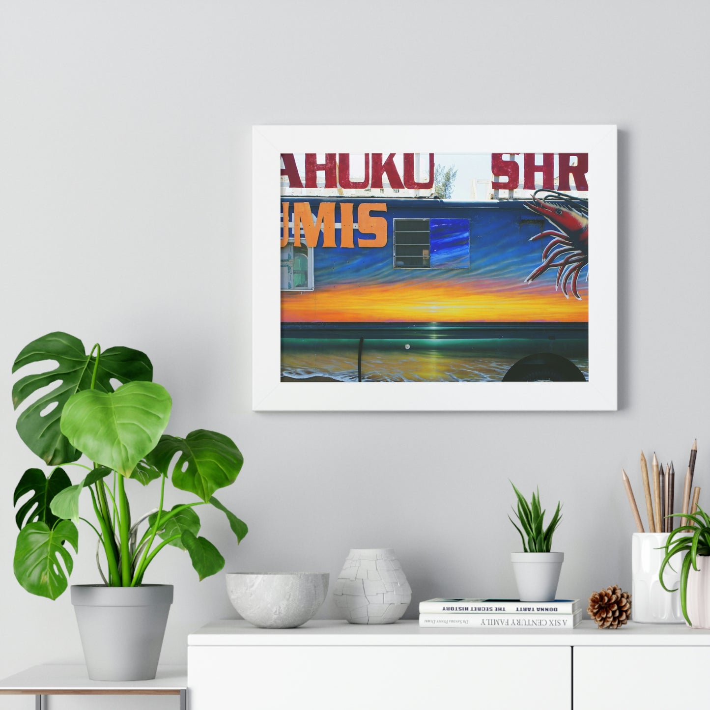 Fumis Aloha - Framed Horizontal Poster - Fry1Productions