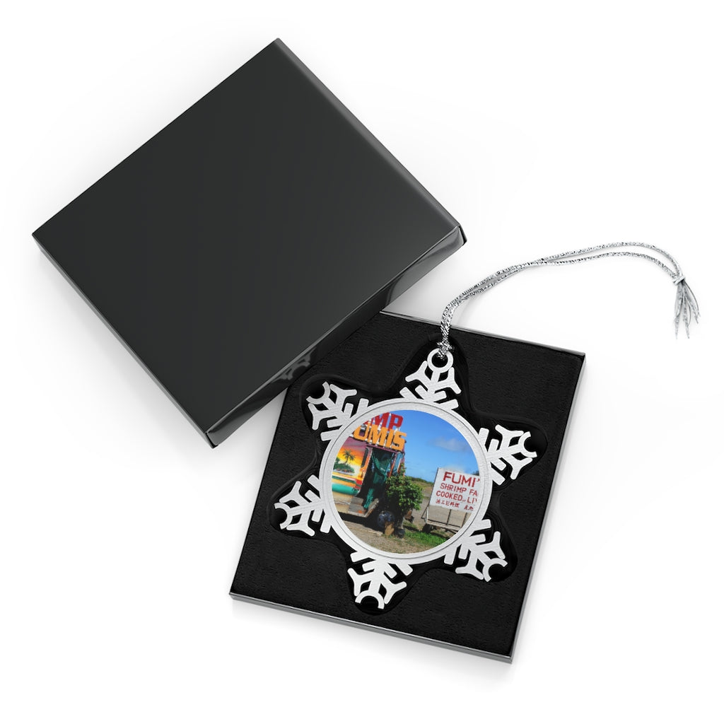 Kaulana Delights - Pewter Snowflake Ornament - Fry1Productions