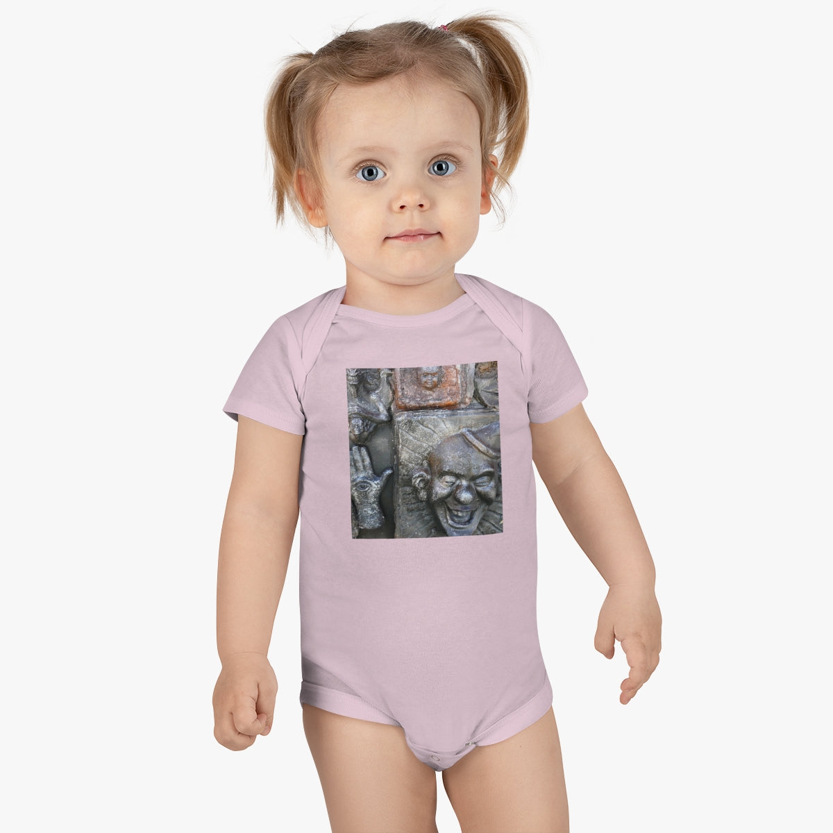 Cosmic Laughter - Baby Short Sleeve Onesie - Fry1Productions