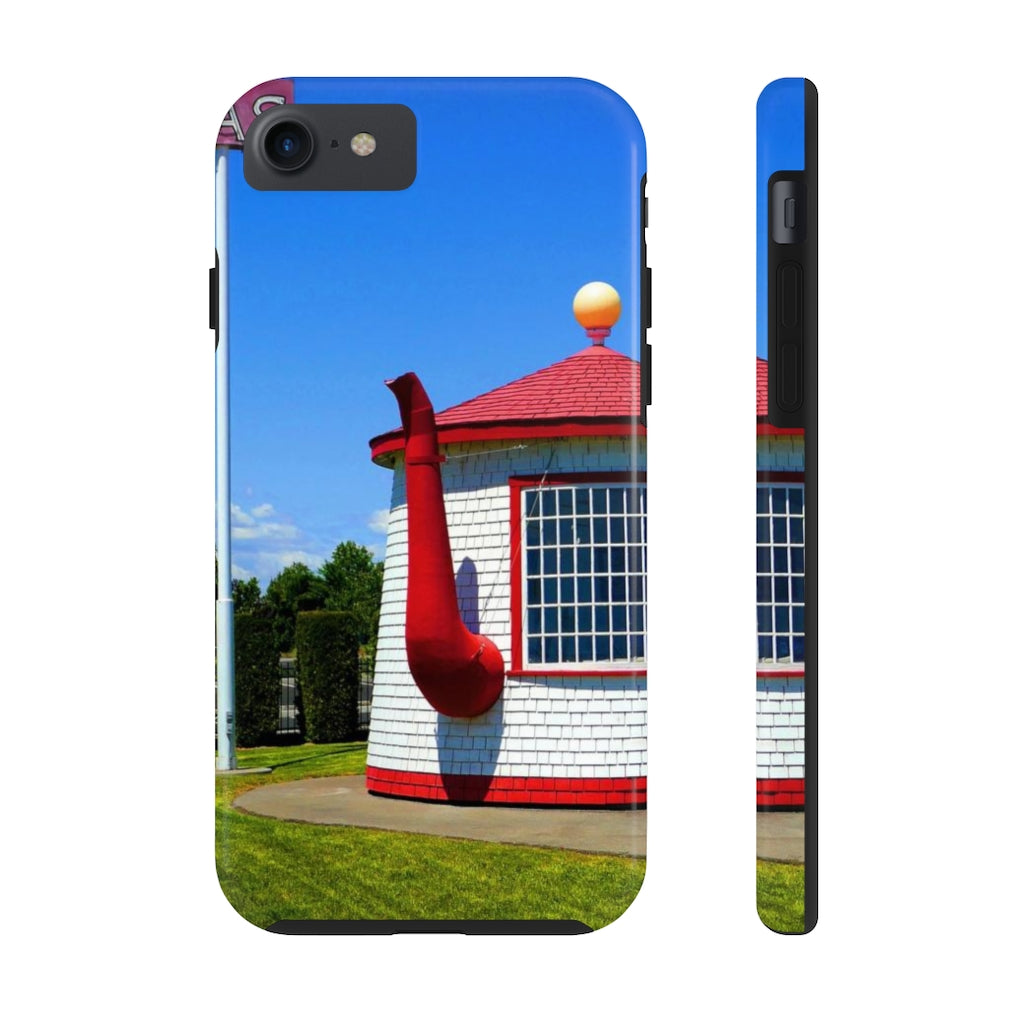 "Historic Teapot Dome Service Station" - iPhone Tough Case - Fry1Productions