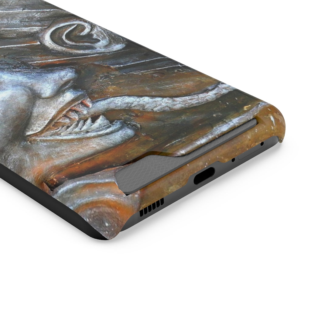 "Snakily Speaking" - Galaxy S22 S21 & iPhone 13 Case With Card Holder - Fry1Productions