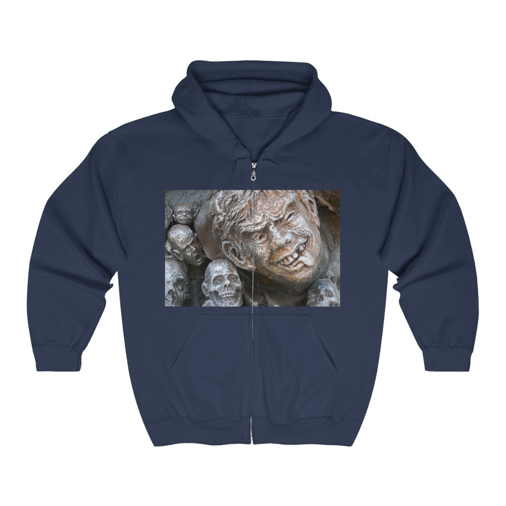 "Waiting for the King" - Unisex Full Zip Hooded Sweatshirt - Fry1Productions