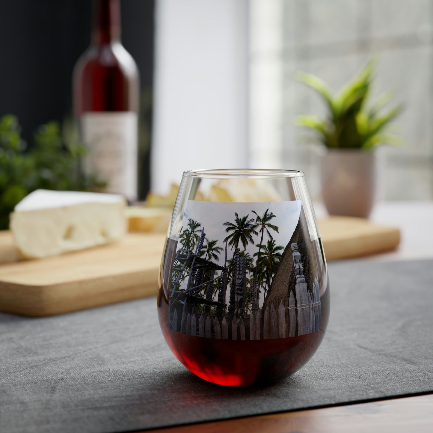 Precious Sanctuary - Stemless Wine Glass, 11.75 oz - Fry1Productions