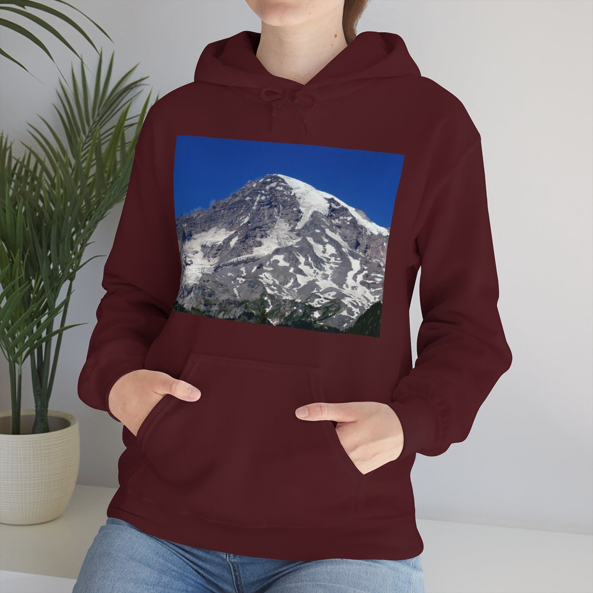 Majestic Mt. Rainier - Unisex Heavy Blend Hooded Sweatshirt - Fry1Productions