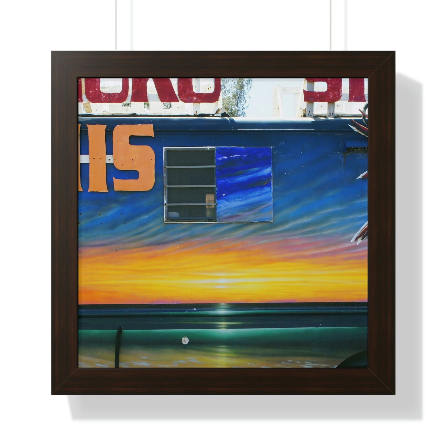 Fumis Aloha - Framed Vertical Poster - Fry1Productions