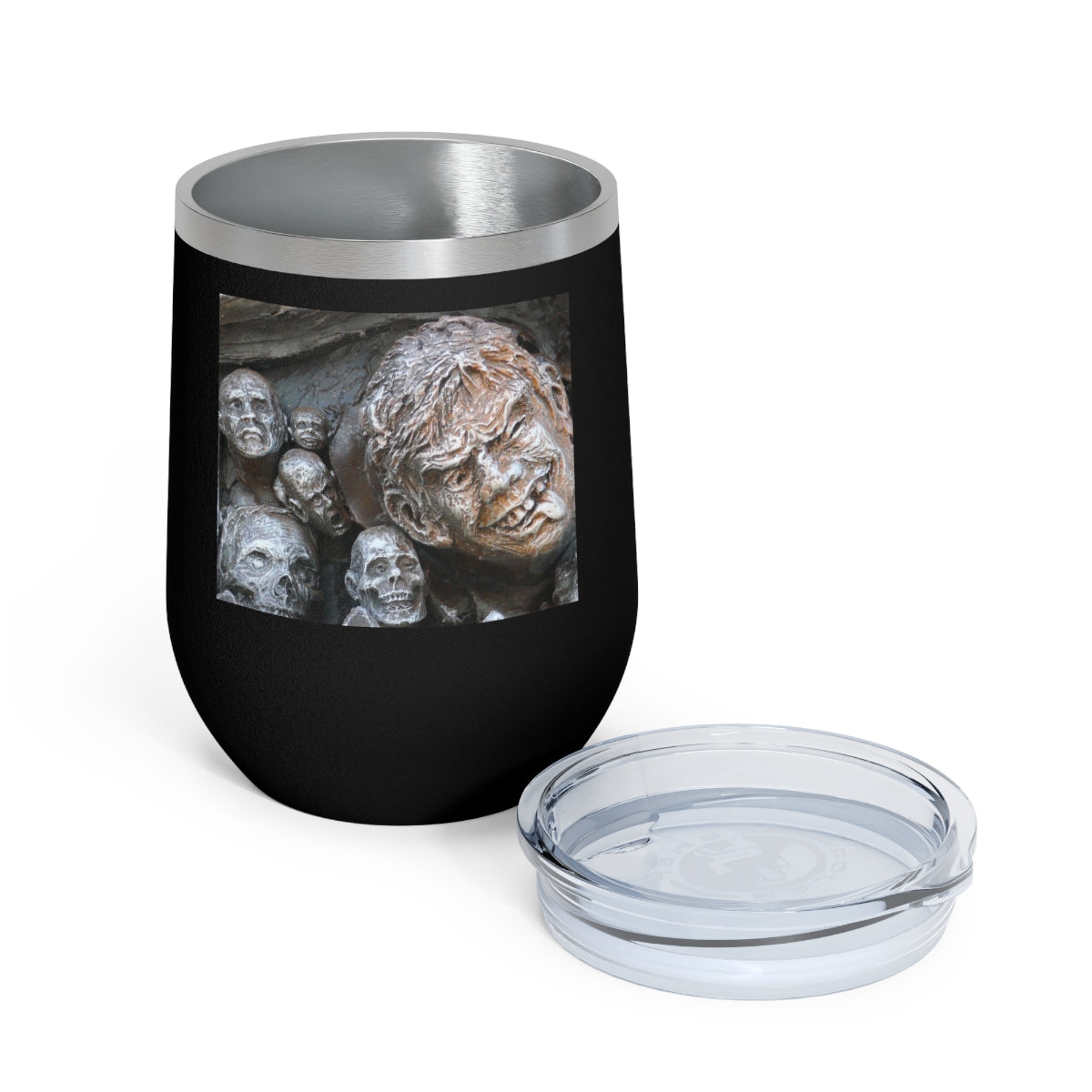 Waiting for the King - 12 oz Insulated Wine Tumbler - Fry1Productions