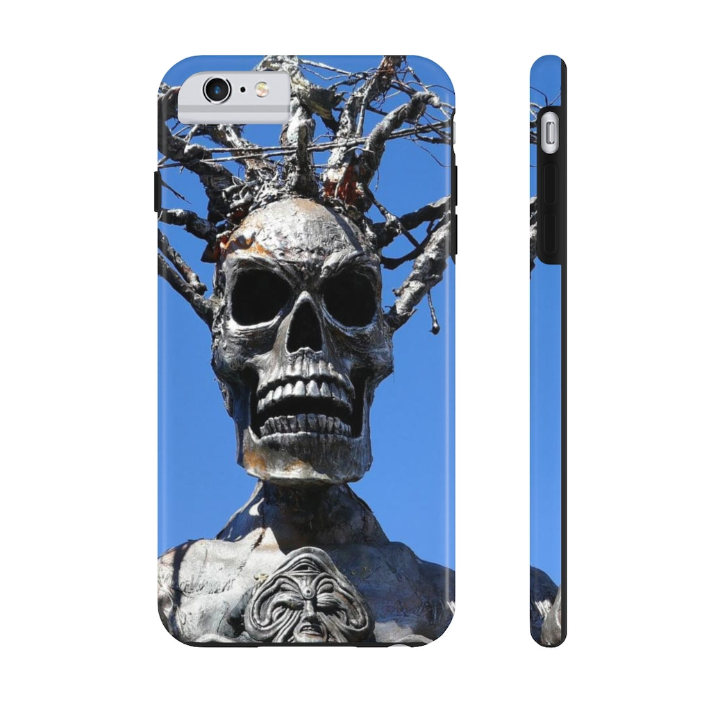 "Skull Warrior Stare" - iPhone Tough Case - (iPhone 13 Pro Max - iPhone 6) - Fry1Productions