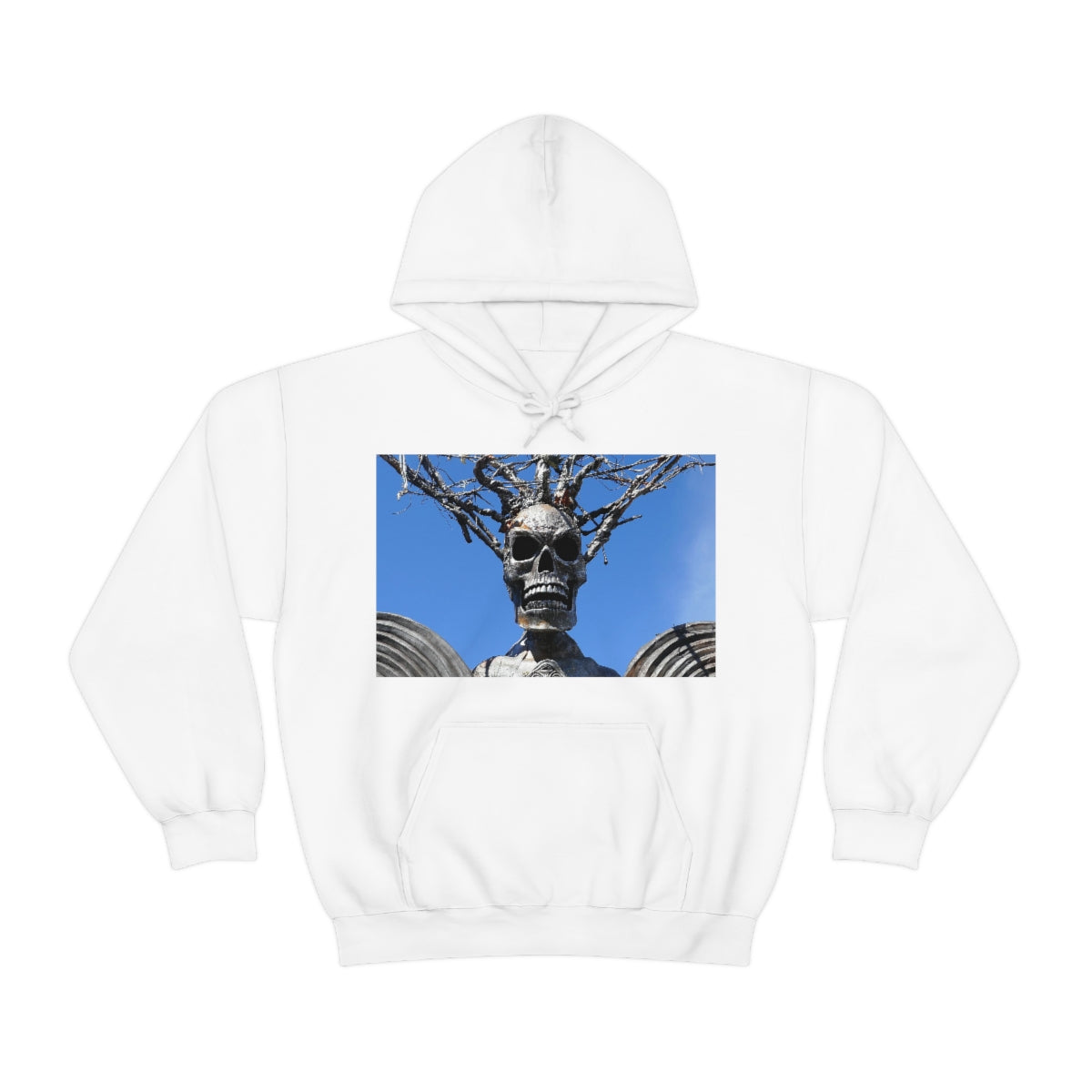 Skull Warrior Stare - Unisex Heavy Blend Hooded Sweatshirt - Fry1Productions