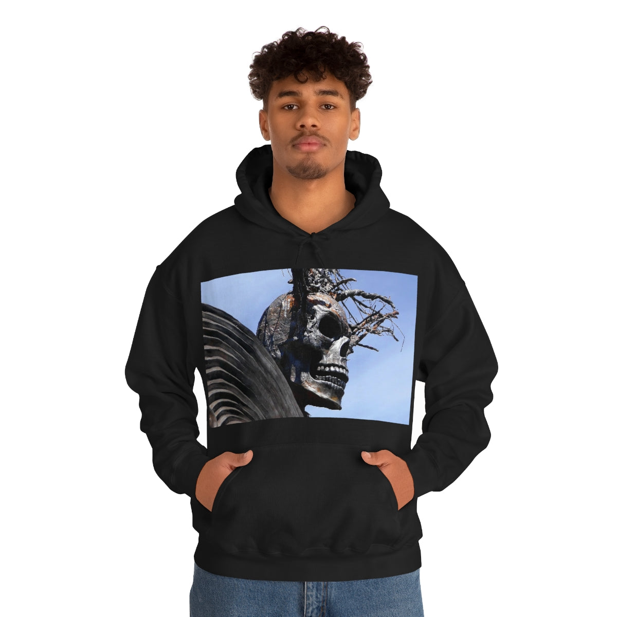 Skull Warrior - Unisex Heavy Blend Hooded Sweatshirt - Fry1Productions
