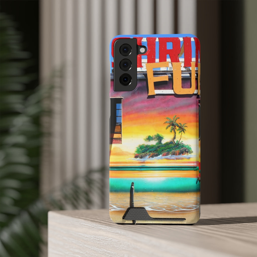 "Island Love" - Galaxy S22 S21 & iPhone 13 Case With Card Holder - Fry1Productions