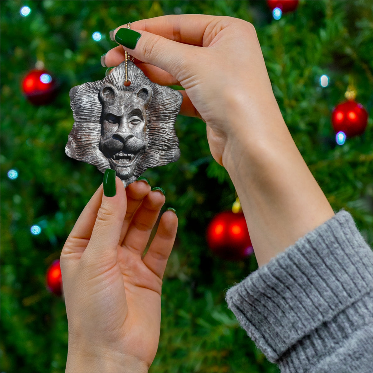 Lion's Friends Forever - Ceramic Ornaments - Fry1Productions