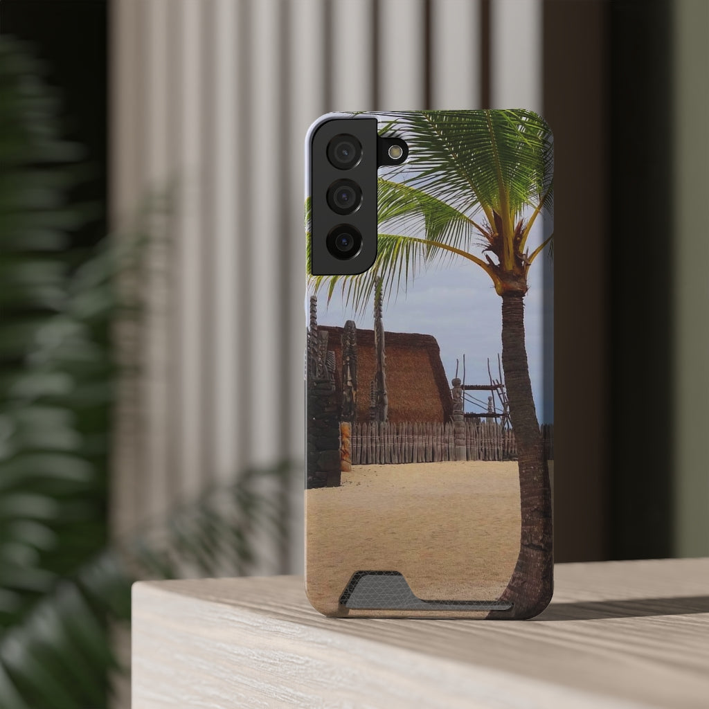 “Florescence Hale O Keawe” - Galaxy S22 S21 & iPhone 13 Case With Card Holder - Fry1Productions