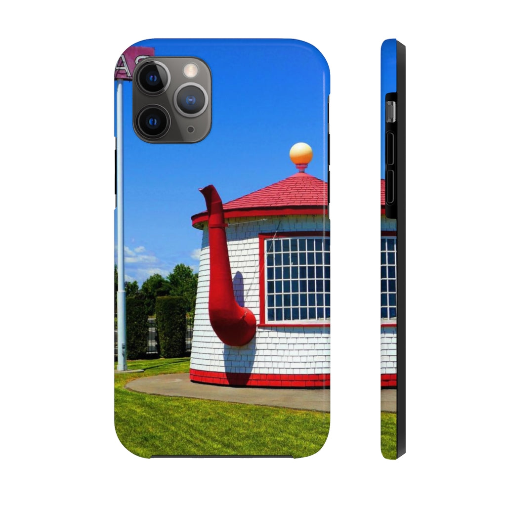 "Historic Teapot Dome Service Station" - iPhone Tough Case - Fry1Productions