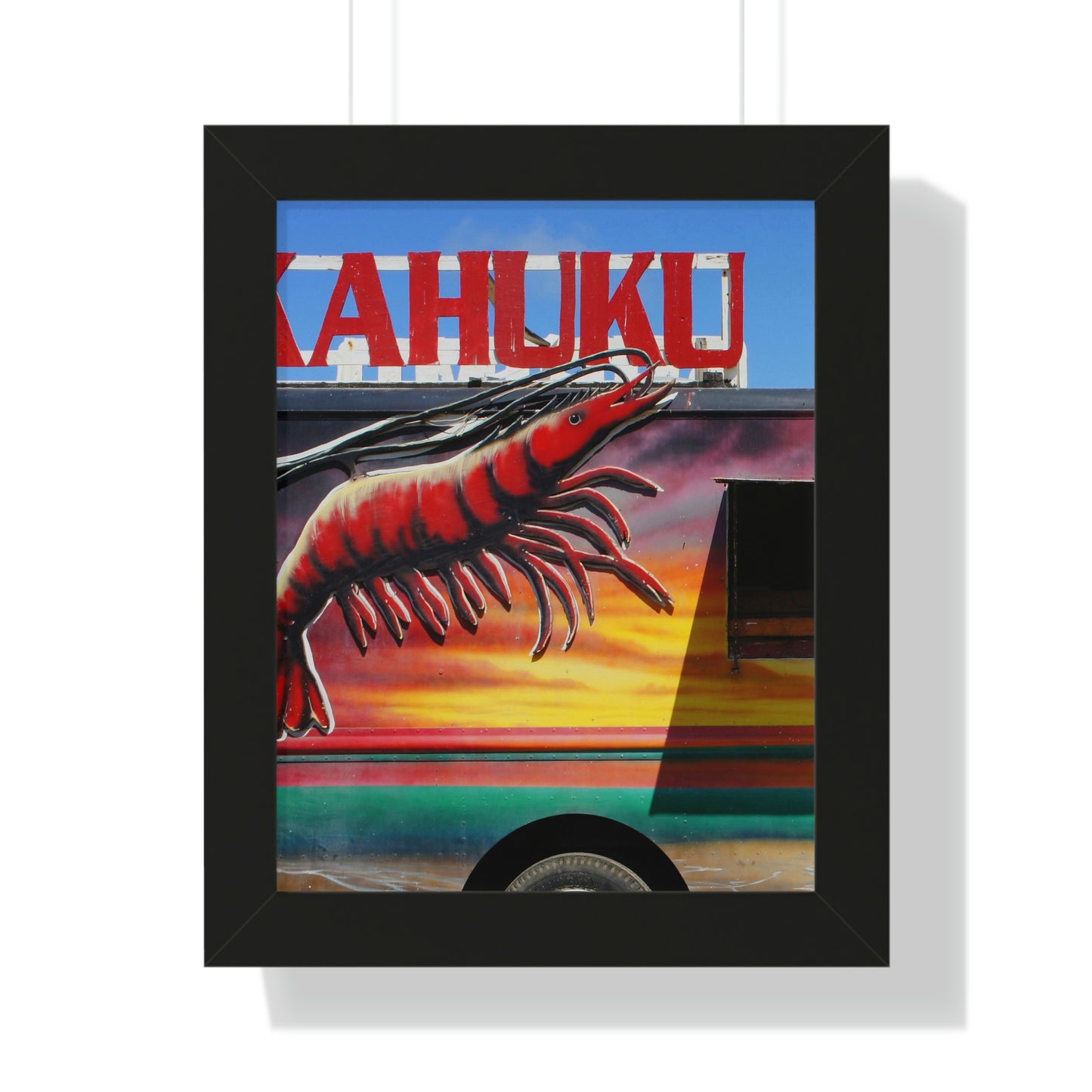 Kahuku Kai - Framed Vertical Poster - Fry1Productions