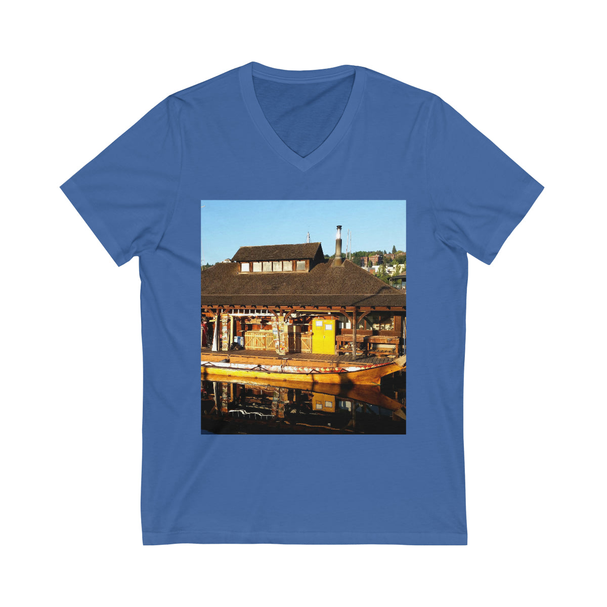 Q'il'bid Awe - Unisex Jersey Short Sleeve V-Neck Tee - Fry1Productions