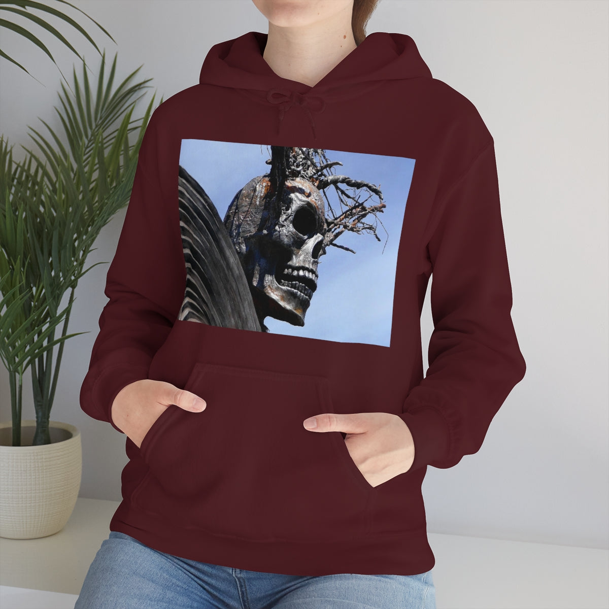 Skull Warrior - Unisex Heavy Blend Hooded Sweatshirt - Fry1Productions