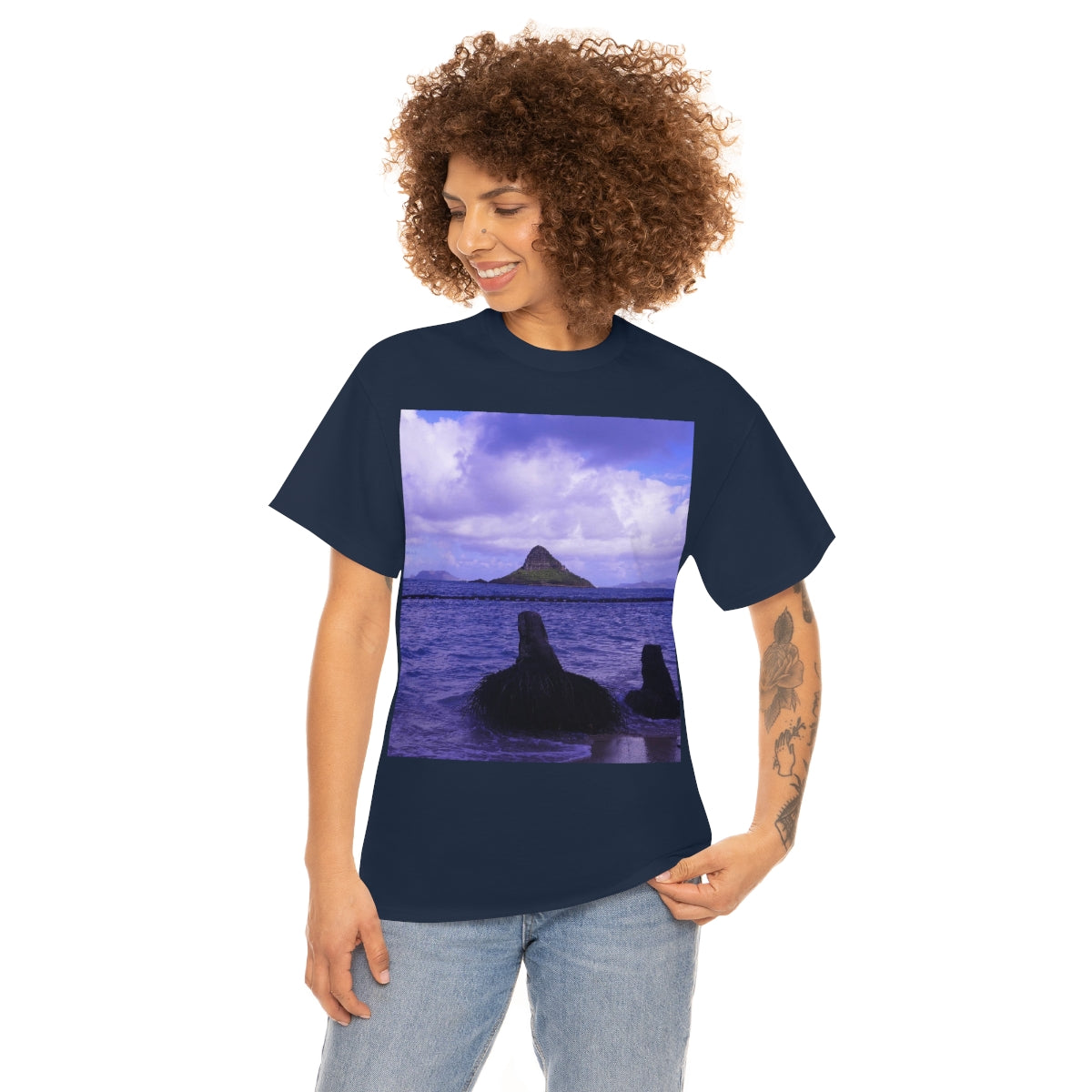 Wade To Chinaman's Hat - Unisex Heavy Cotton Tee - Fry1Productions