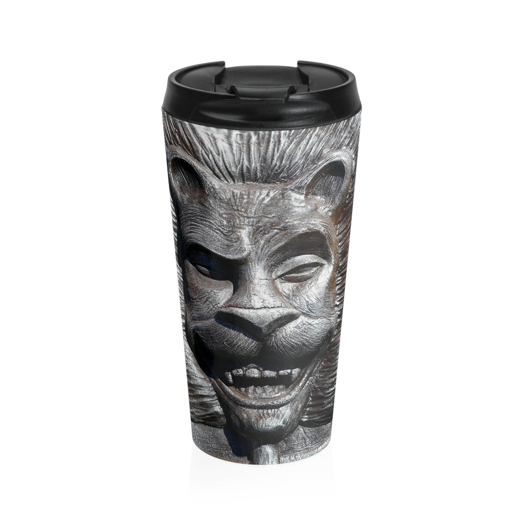 "Lion's Friends Forever" - Stainless Steel Travel Mug 15 oz - Fry1Productions