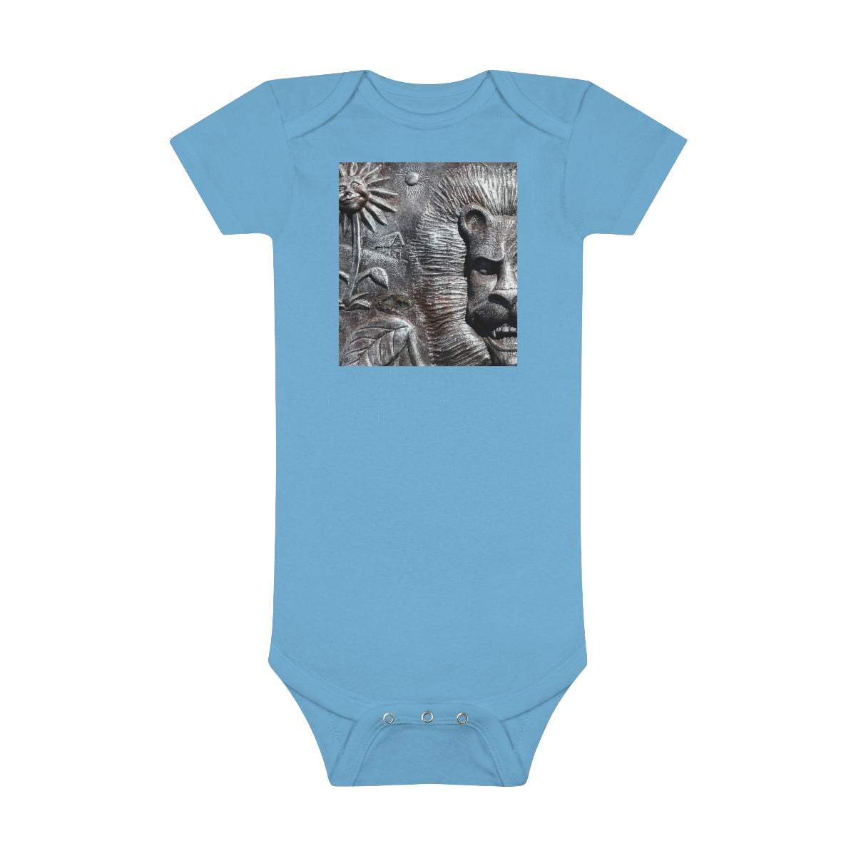 Lion's Friends Forever V2 - Baby Short Sleeve Onesie - Fry1Productions