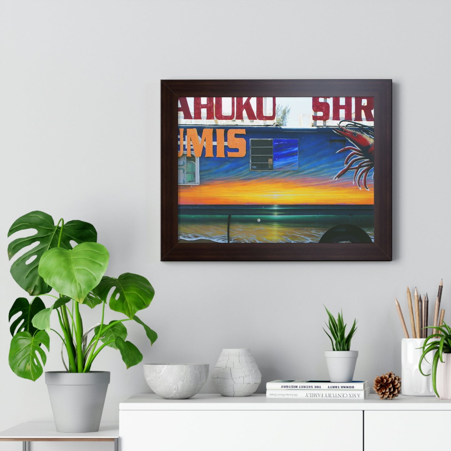 Fumis Aloha - Framed Horizontal Poster - Fry1Productions