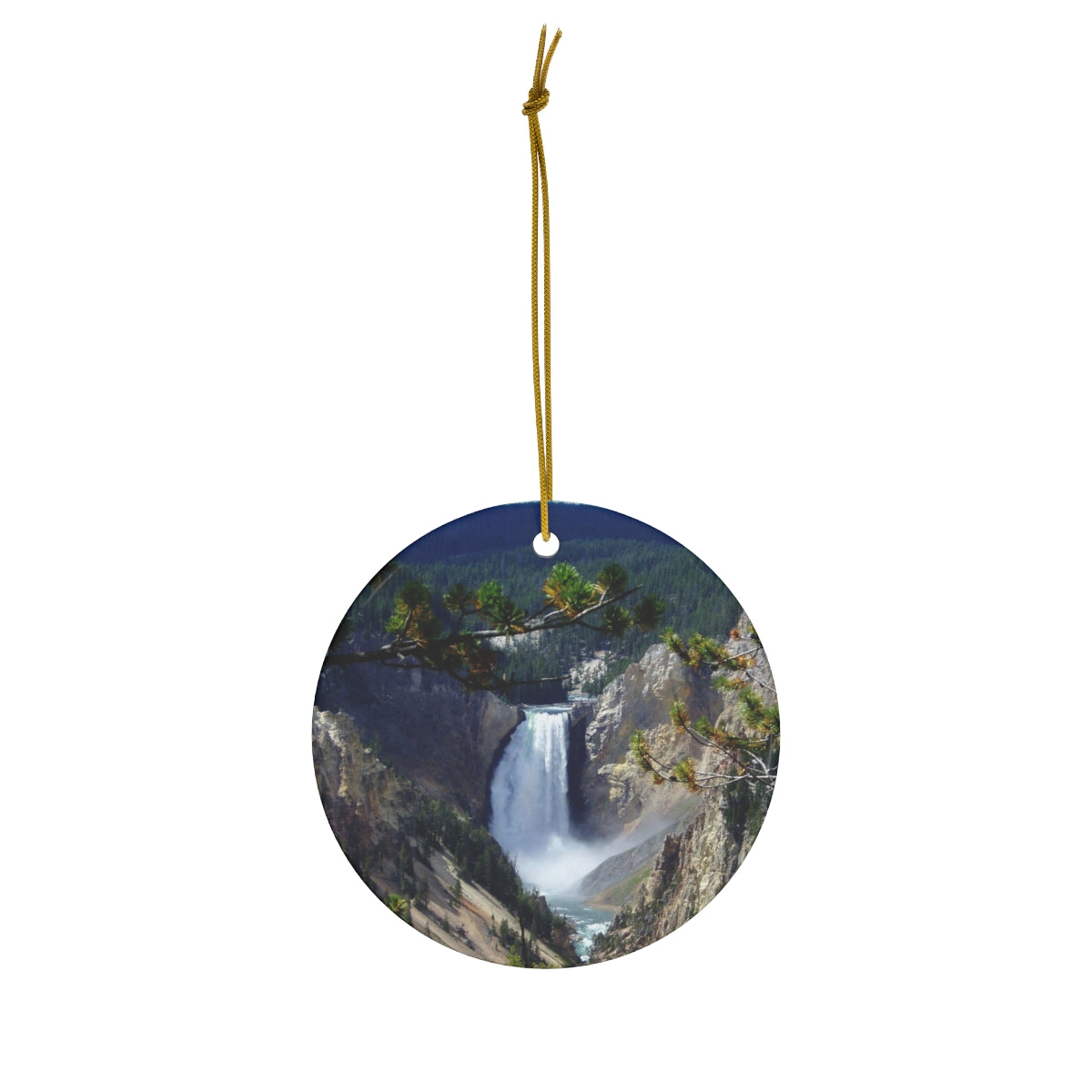 Yellowstone's Splendor - Ceramic Ornaments - Fry1Productions