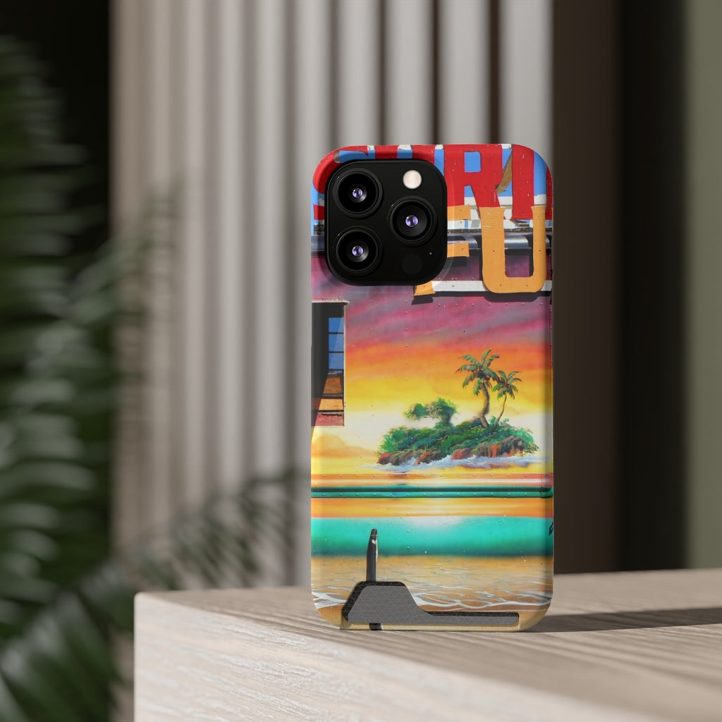 "Island Love" - Galaxy S22 S21 & iPhone 13 Case With Card Holder - Fry1Productions