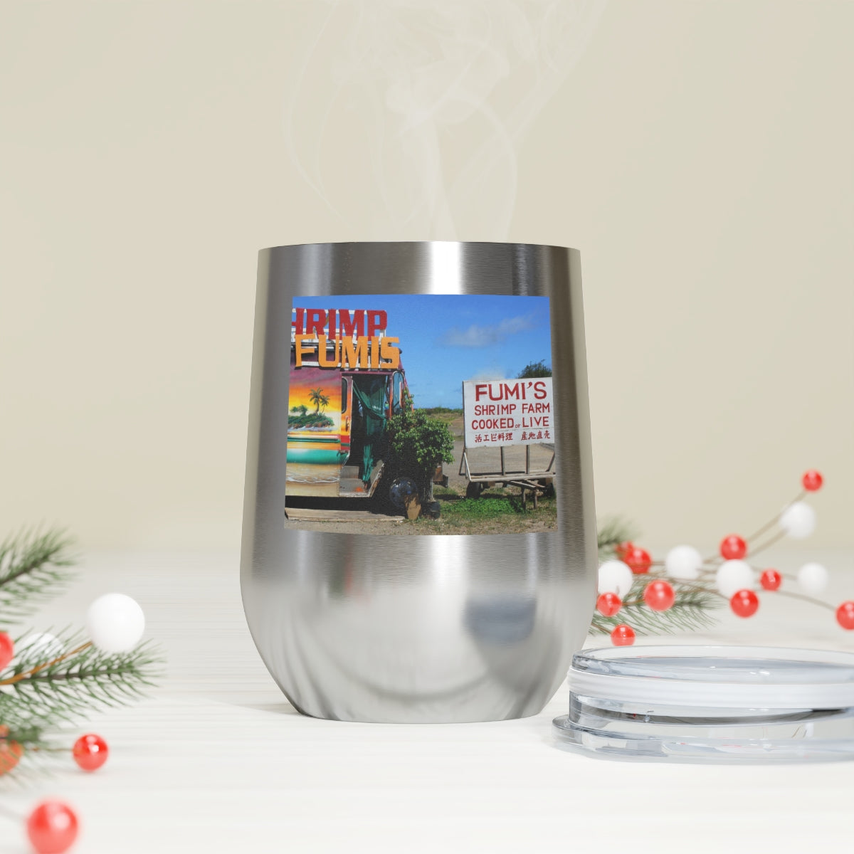 Kaulana Delights - 12 oz Insulated Wine Tumbler - Fry1Productions