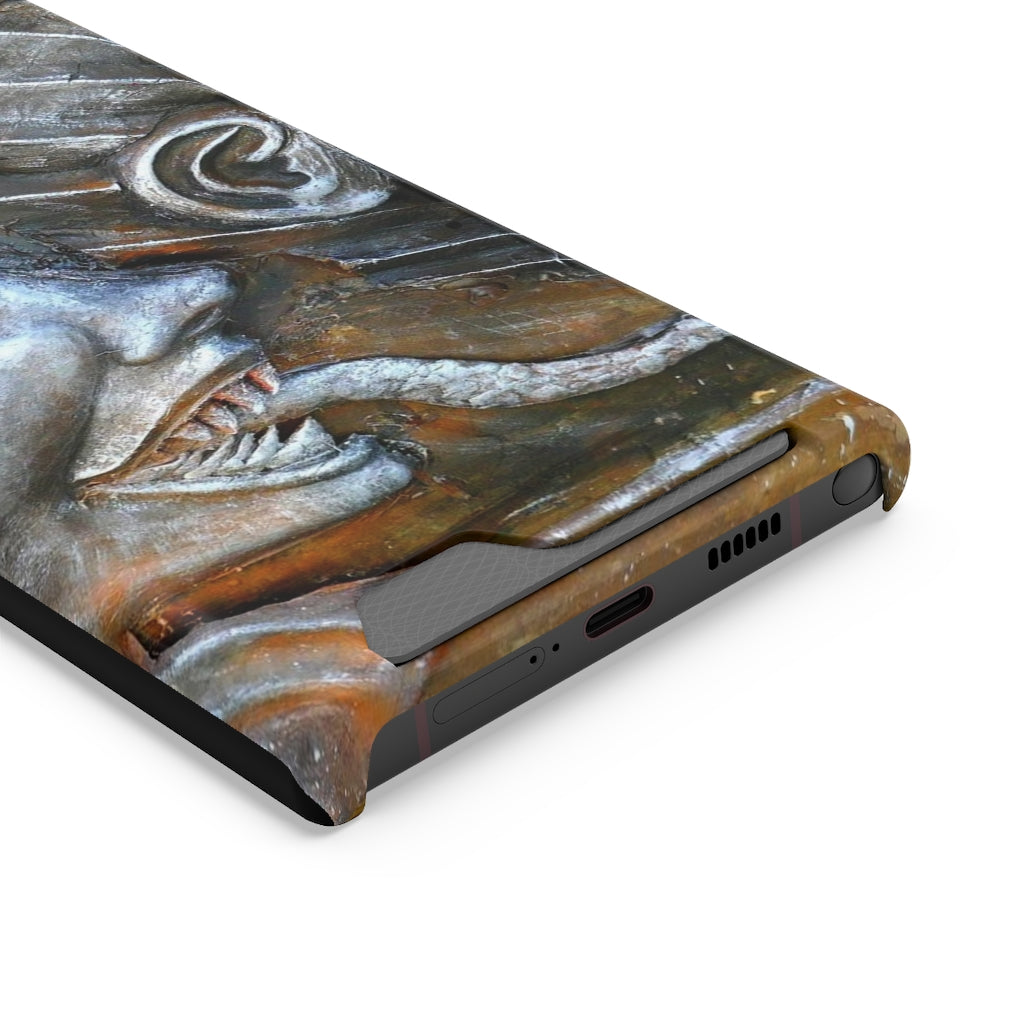 "Snakily Speaking" - Galaxy S22 S21 & iPhone 13 Case With Card Holder - Fry1Productions