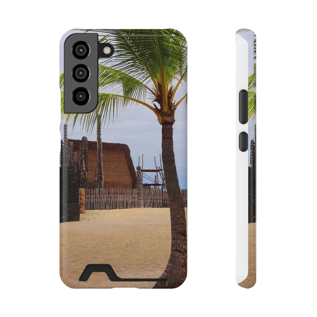 “Florescence Hale O Keawe” - Galaxy S22 S21 & iPhone 13 Case With Card Holder - Fry1Productions