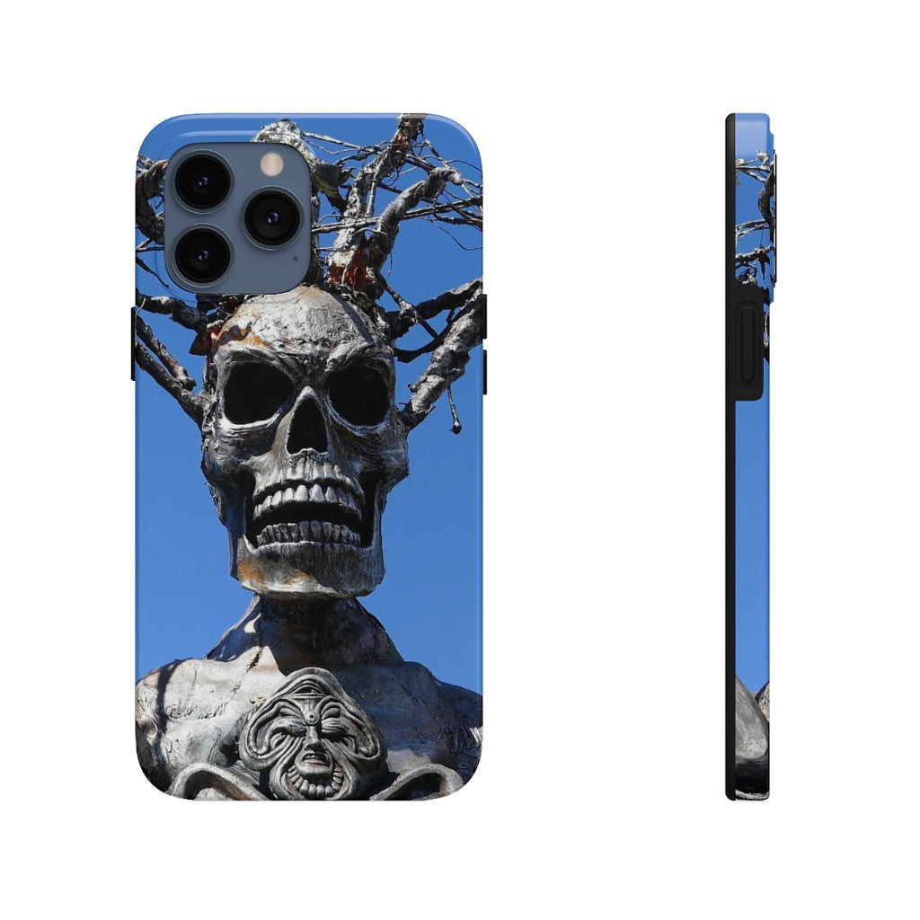 "Skull Warrior Stare" - iPhone Tough Case - (iPhone 13 Pro Max - iPhone 6) - Fry1Productions