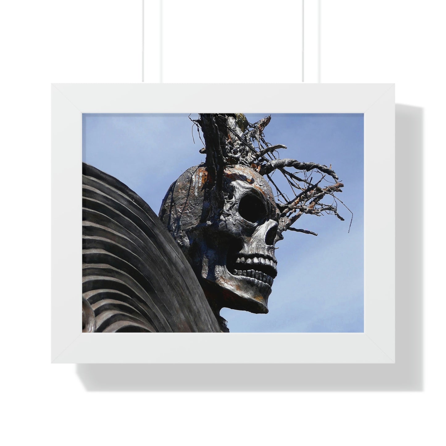 Skull Warrior - Framed Horizontal Poster - Fry1Productions