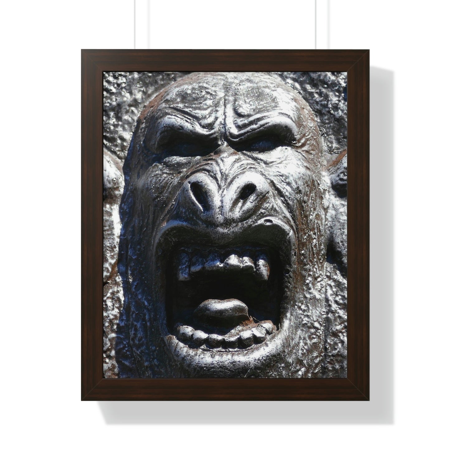 Frenzy Scream - Framed Vertical Poster - Fry1Productions